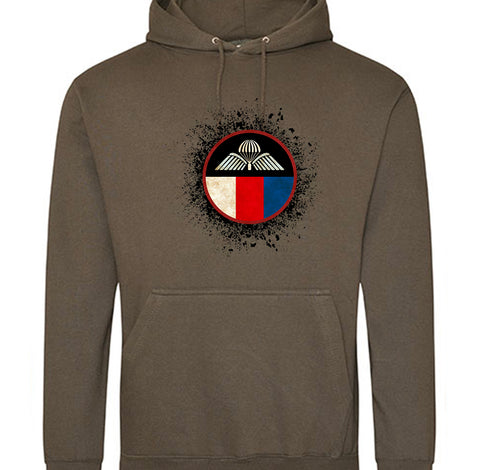 43. výsadkový pluk - pánská mikina s kapucou