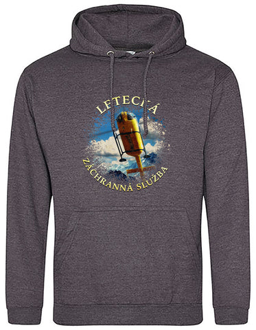 Letecká záchranná služba II. - pánská mikina s kapucou