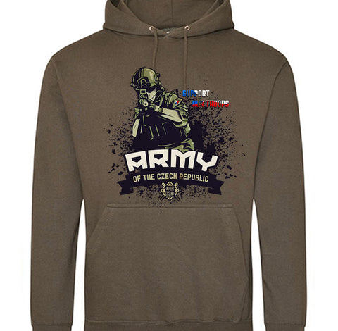 Armáda - Support Our Troops - pánské mikina s kapucou