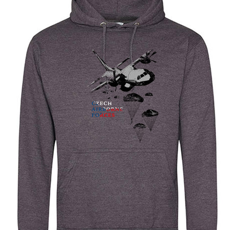 Czech Airborne - pánská mikina s kapucou