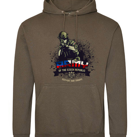 Armáda - Support Our Troops - pánské mikina s kapucou