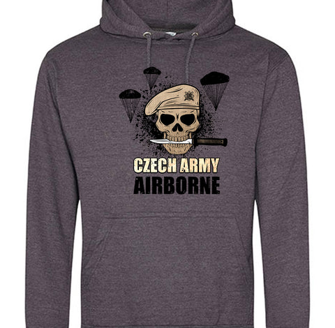 Czech Airborne - pánská mikina s kapucou