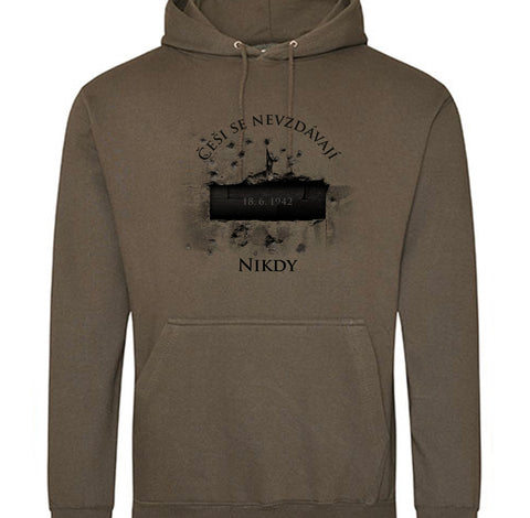 Krypta s datem - pánská mikina s kapucí