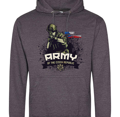 Armáda - Support Our Troops - pánské mikina s kapucou