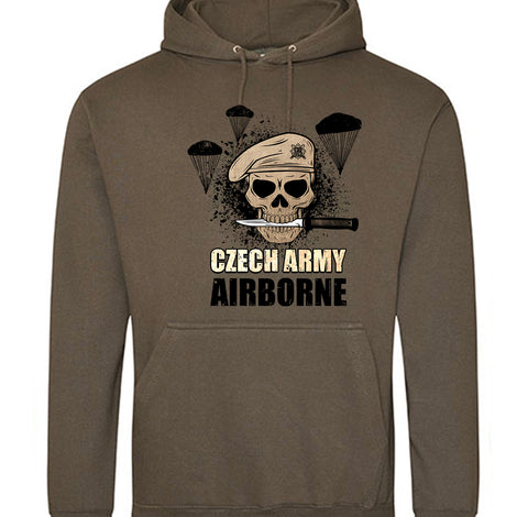 Czech Airborne - pánská mikina s kapucou